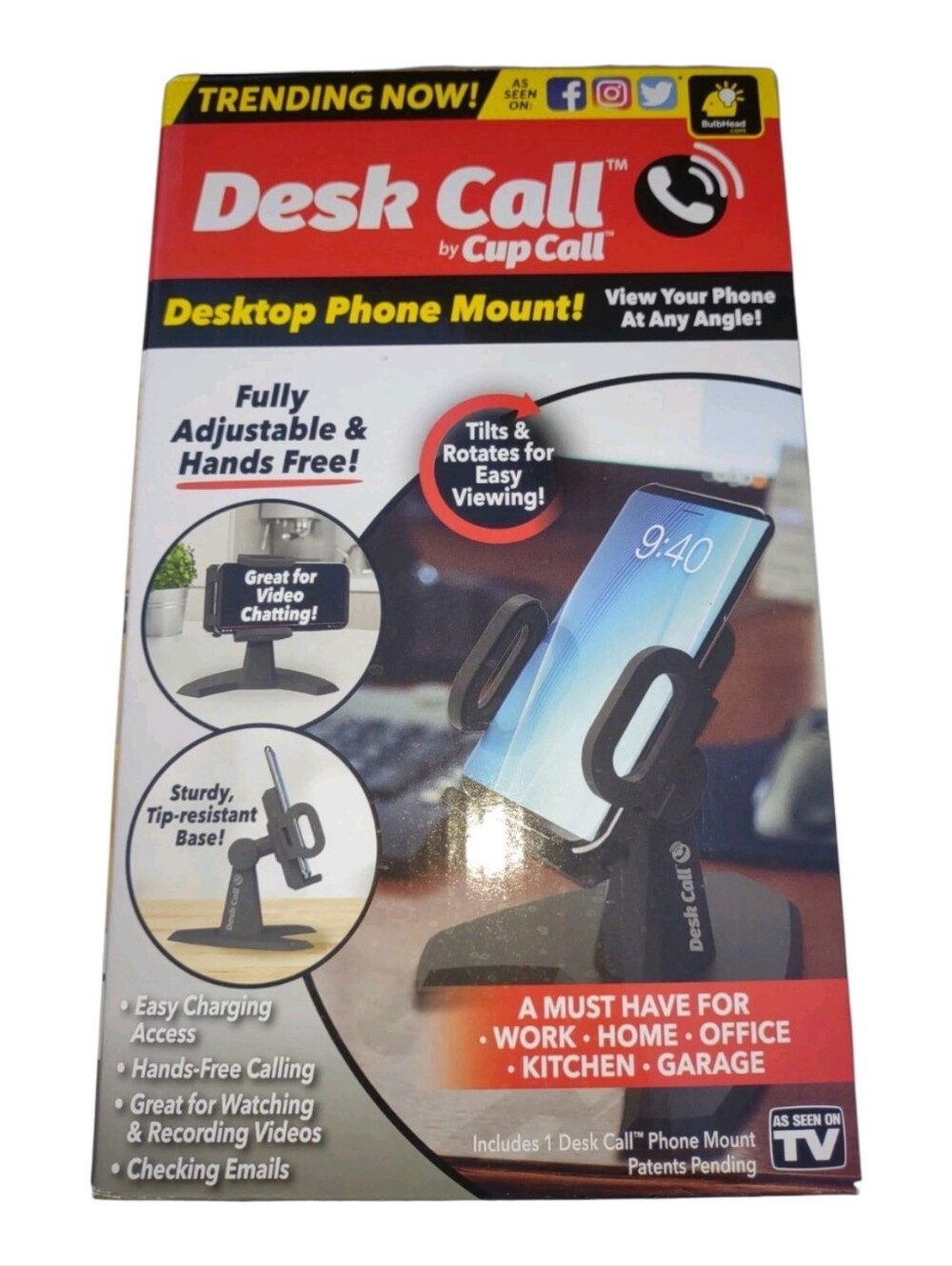 Desk Call Desktop Phone Mount NEW
